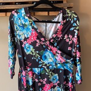 Maternity floral dress